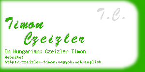 timon czeizler business card